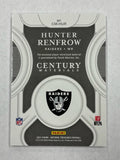 Raiders Hunter Renfrow 2021 Panini National Treasures No.CM-HUR #10/25 Relic Single Card