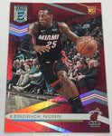 Heat Kendrick Nunn 2019-20 Donruss Elite No.123 Red Rookie Single Card