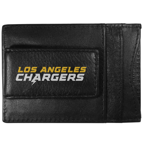 Chargers Leather Cash & Cardholder Magnetic Name