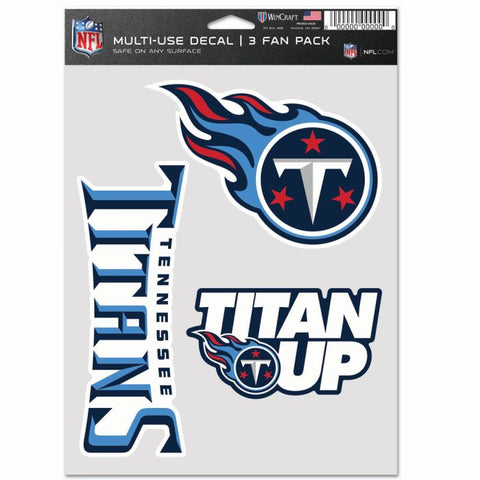 Titans 3-Pack Fan Pack Decal 5.5 x 7.75