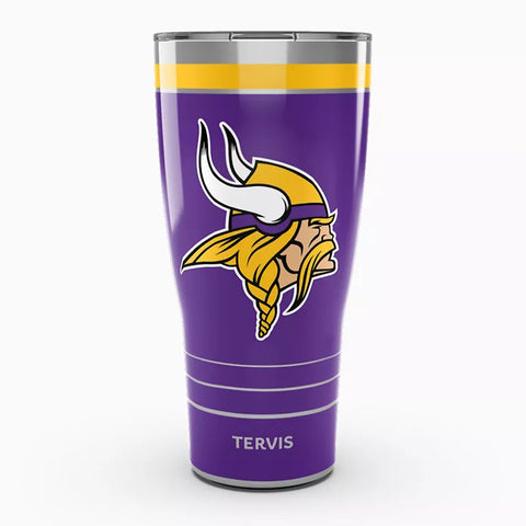 Vikings 30oz MVP Stainless Steel Tervis w/ Slider Lid