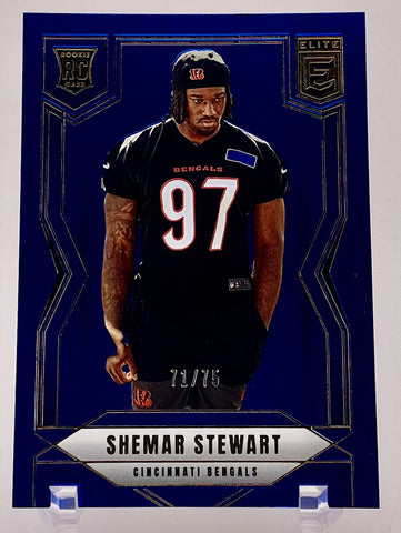 Bengals Shemar Stewart 2025 Panini Donruss Elite No.140 #71/75 Rookie Single Card