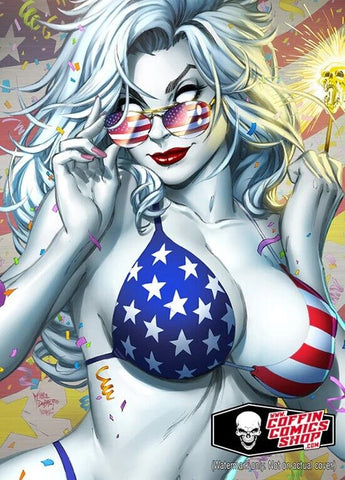 Lady Death: Fireworks 2024 Metallicard Limited to 66 Single Card