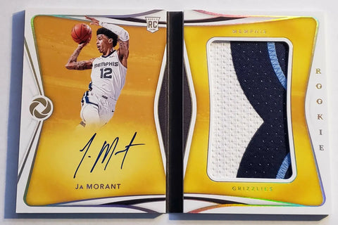 Grizzlies Ja Morant 2019-20 Panini Opulence #05/99 Patch Rookie Autographed Booklet Single Card