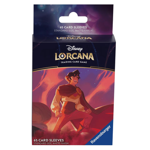 Lorcana 65-Count Deck Protector Card Sleeves - Aladdin Heroic Outlaw