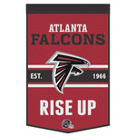 Falcons 24"x38" Wool Banner Slogan