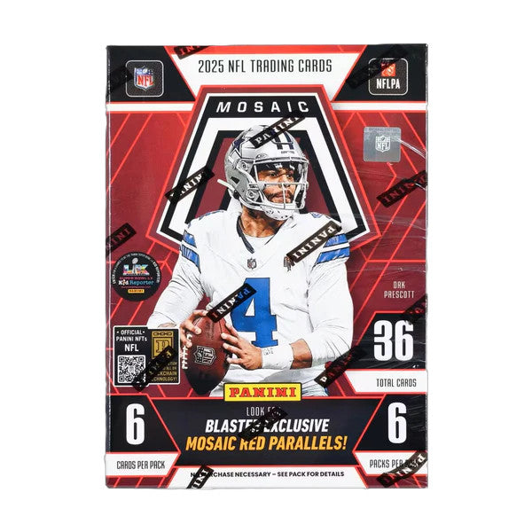 2025 Panini Mosaic (Mosaic Red) NFL Hobby Blaster Box