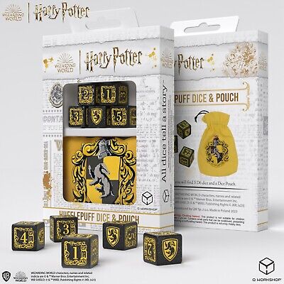 Harry Potter Dice & Pouch Set - Hufflepuff
