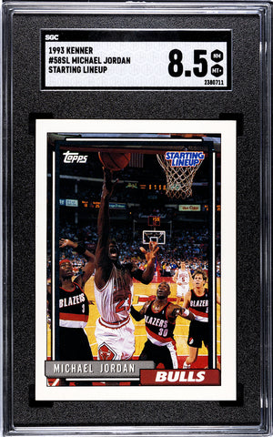 Bulls Michael Jordan 1993 Kenner No. 58SL SGC Graded 8.5 Single Card (2380711)