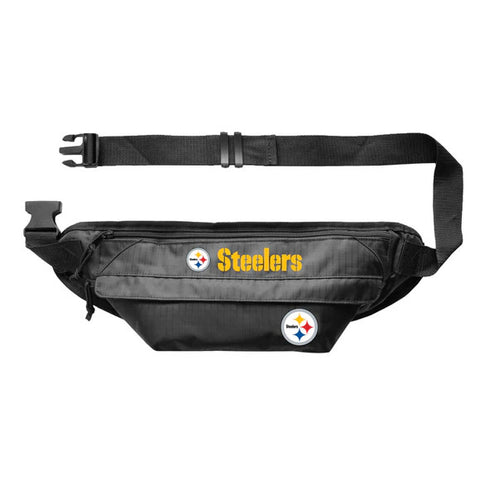 Steelers Large Fanny Pack Black