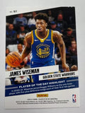 Warriors James Wiseman 2020-21 Player of the Day No.97 Rookie Single Card