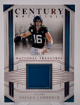 Jaguars Trevor Lawrence 2023 Panini National Treasures No.CEN-TLE #38/99 Relic Single Card