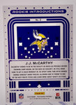 Vikings JJ McCarthy 2024 Panini Photogenic No.2 Rookie Single Card