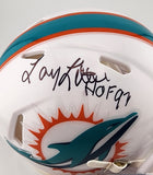 Dolphins Mini Helmet - Larry Little - Autographed w/ Tristar Certificate of Authentication