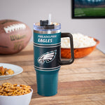 Eagles 40oz Stainless Steel Canyon Cup w/ Straw