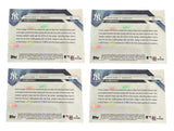 Yankees Aaron Judge/Babe Ruth 2025 Topps Now No. 40 (Lot of 4) Single Card