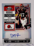 Browns Dorian Thompson-Robinson 2023 Panini Contenders Optic No.110 Autographed Rookie Single Card