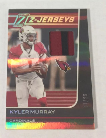 Cardinals Kyler Murray 2020 Zenith No.ZJ2 Z-Jerseys #04/25 Relic Single Card