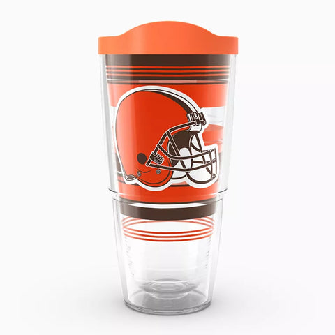 Browns 24oz Hype Stripes Tervis w/ Lid