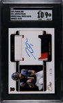 Bears Justin Fields 2021 Panini One No.34 #18/20 Autographed Relic Rookie SGC Graded 9 Auto 10 Single Card