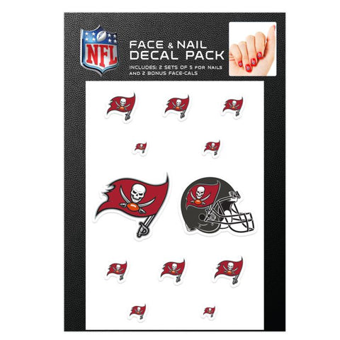 Buccaneers Nail Cals - Face and Nail Decal Pack