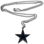 Cowboys Chain Necklace w/ Large Charm Logo