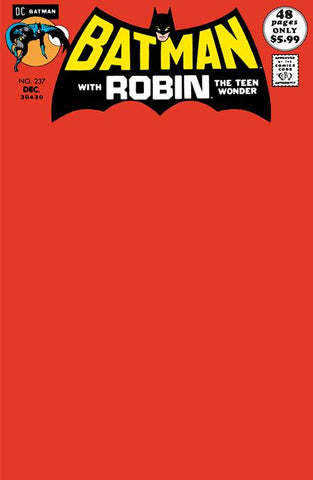 Batman Issue #237 October 2024 Facsimile Blank Edition Comic Book