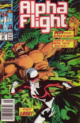 Alpha Flight Issue #84 April 1990 Comic Book