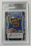 South Dakota State Pierre Strong Jr 2022 Leaf Flash Pre-Production 1/1 Kaleidoscope Leopard Autographed Rookie Single Card