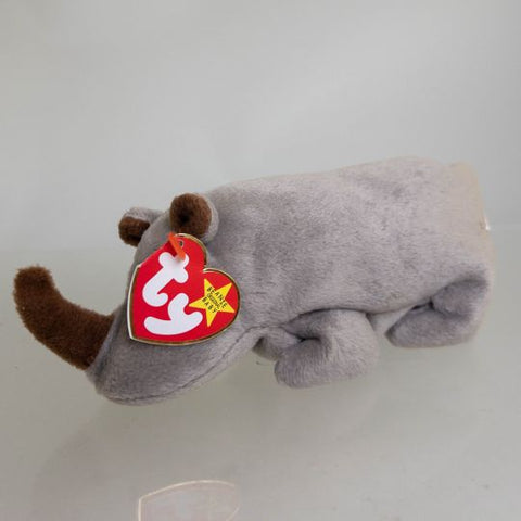 TY Beanie Baby 7" - Spike the Rhino 1996