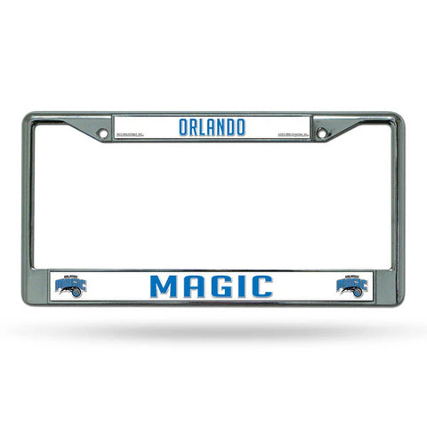 Magic Chrome License Plate Frame Silver