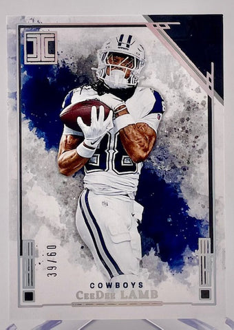 Cowboys CeeDee Lamb 2025 Panini Impeccable No.18 #39/60 Single Card