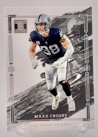 Raiders Maxx Crosby 2024 Panini Impeccable No.34 #18/50 Single Card