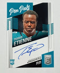 Jaguars Travis Etienne Jr 2021 Panini Donruss Elite No.PP-ET Autographed Rookie Single Card