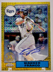 Rays Wander Franco 2022 Topps Series 2 No.T87C2-16 #188/199 Autographed Rookie Single Card