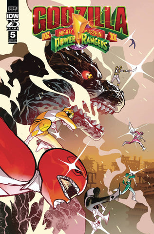 Godzilla vs Mighty Morphin Power Rangers II Issue #5 September 2024 Cover A Comic Book