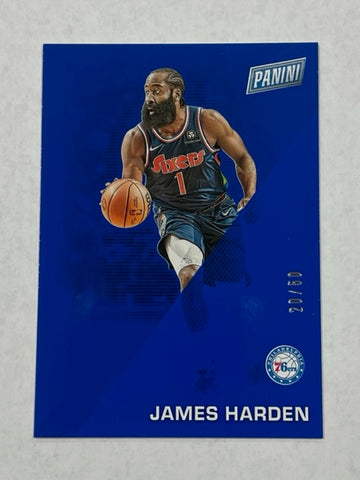 76ers James Harden 2022 Panini Father's Day No.6 #20/50 Single Card