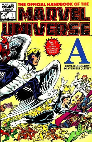 Marvel Universe: Official Handbook Issue #1 January 1983 Comic Book