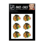 Blackhawks Face Cals Tattoos 6-Pack