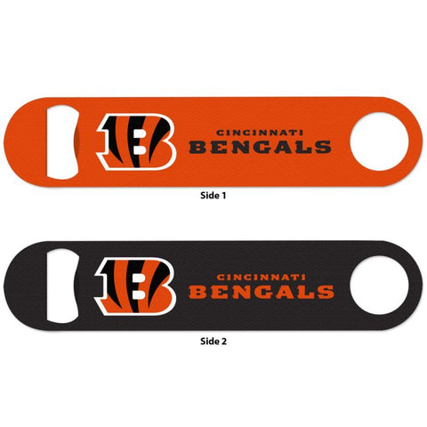 Bengals Long Neck Bottle Opener Metal 2-Sided