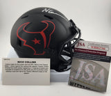 Texans Mini Helmet - Nico Collins - Autographed w/ JSA Certificate of Authentication