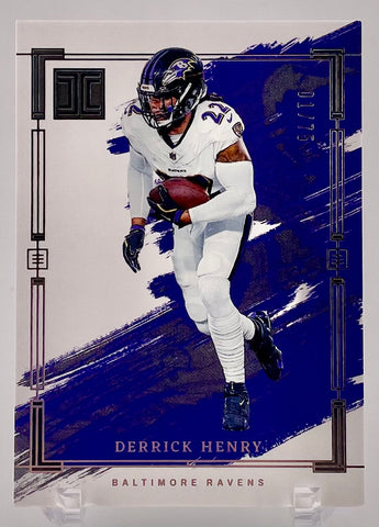 Ravens Derrick Henry 2024 Panini Impeccable No.6 #01/75 Single Card