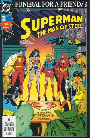 Superman: The Man of Steel Issue #20 February 1993 Comic Book