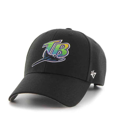 Rays Hat 47' MVP Cooperstown Adjustable Black
