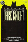 Batman: Legends of the Dark Knight Issue #1 November 1989 Comic Book