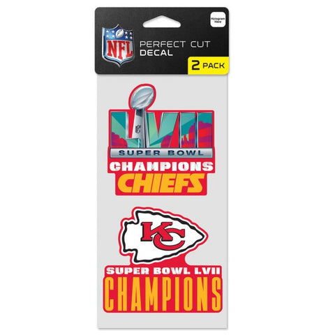 Chiefs 4x8 2-Pack Decal Super Bowl 57 Champs