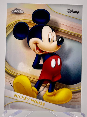 Mickey Mouse 2025 Topps Chrome Disney No.1 Refractor Single Card
