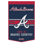 Braves 24"x38" Wool Banner Slogan