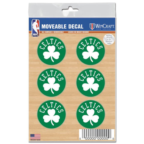 Celtics Face Cals Tattoos 6-Pack