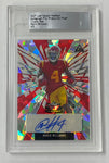Trojans Mario Williams 2022 Leaf Valiant Pre-Production 1/1 Red Crystal Autographed Rookie Single Card